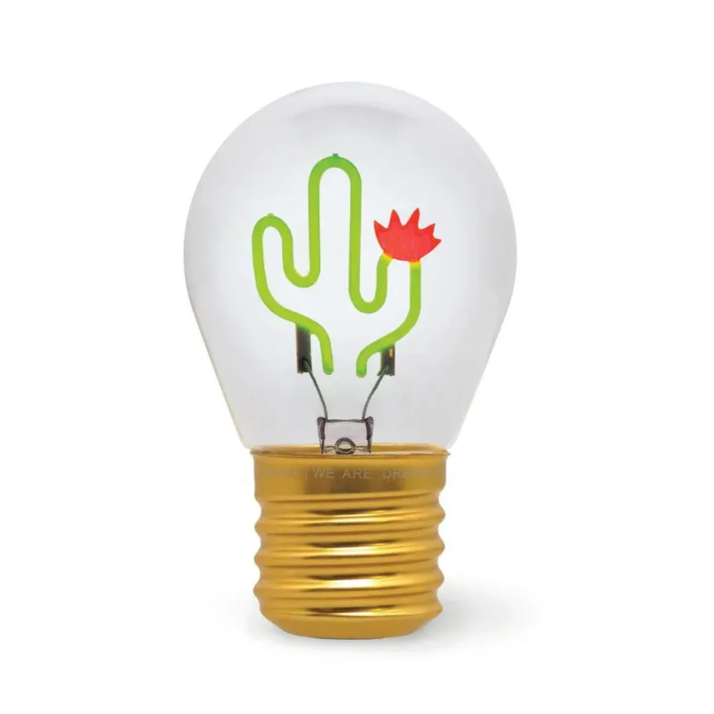Deko-Tischlampe in Glühbirnenform - "Cactus" von LEGAMI, Produktansicht 1