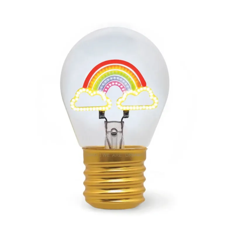 Deko-Tischlampe in Glühbirnenform - "Rainbow" von LEGAMI, Produktansicht 1