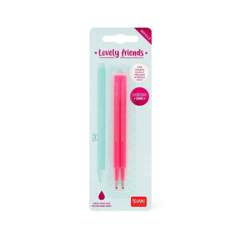 Neon Pinke Ersatzmine für Gelstift - Lovely Friends von LEGAMI, Produktansicht 1