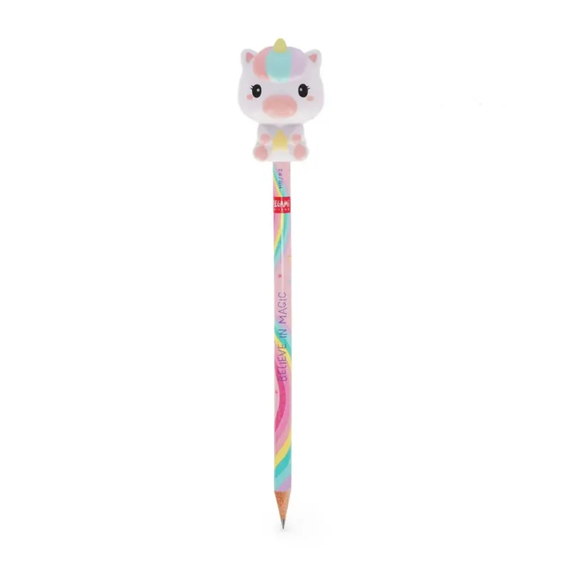 Anti-Stress-Bleistift mit Unicornaufsatz – „Squeezies – Unicorn“ • LEGAMI MILANO