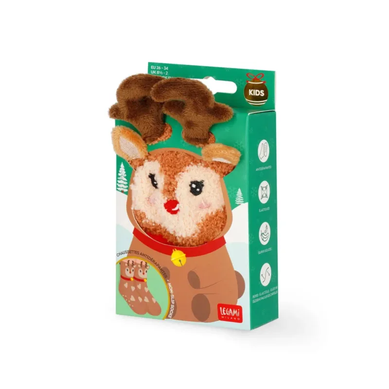 Rutschfeste Socken "Rentier" - It’s a Match! von LEGAMI, Produktansicht 1