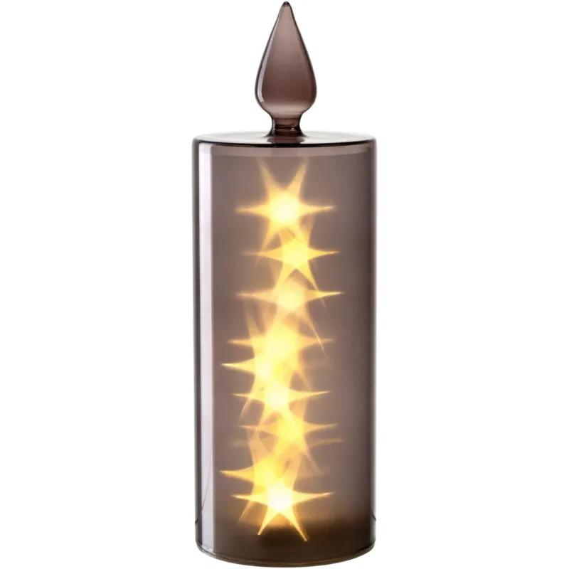LED-Kerze GRAU SILENZIO 27 cm von LEONARDO