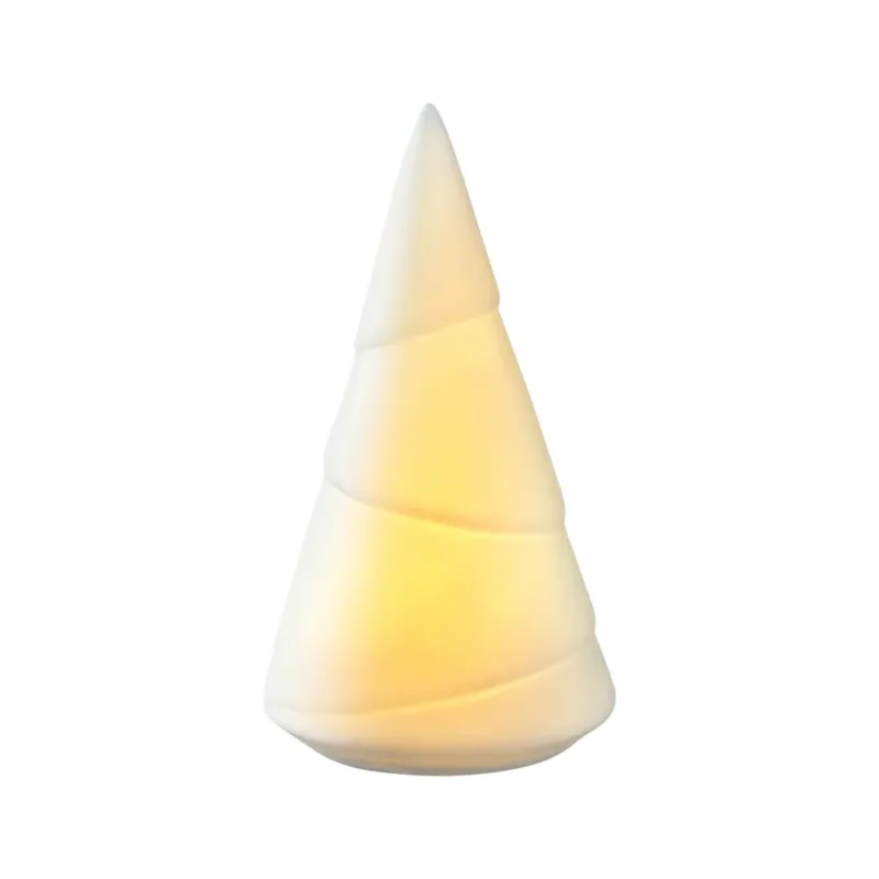 Porzellantanne STELLA 18,4 cm weiß mit LED von LEONARDO