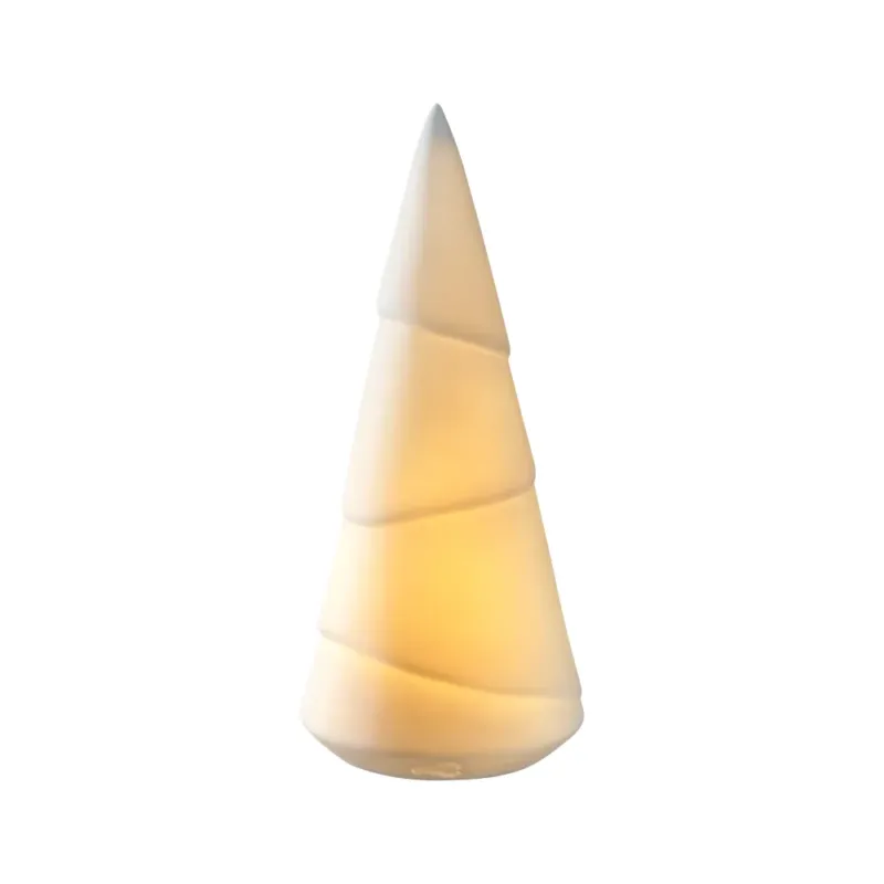 Porzellantanne STELLA 25,6 cm weiß mit LED von LEONARDO