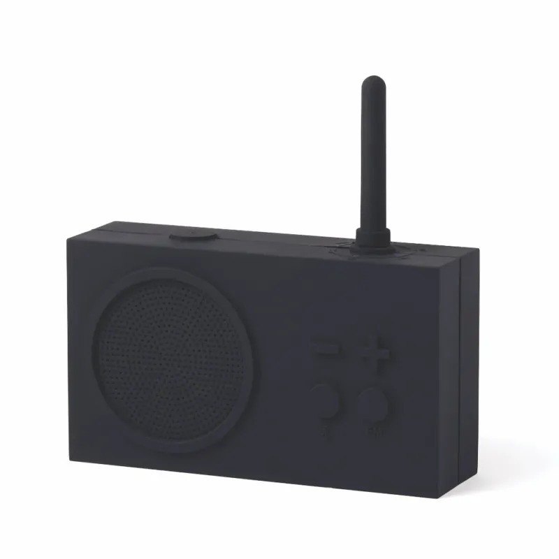 Tykho 3 Radio & Bluetooth-Lautsprecher „Black“ von LEXON – Produktansicht 1