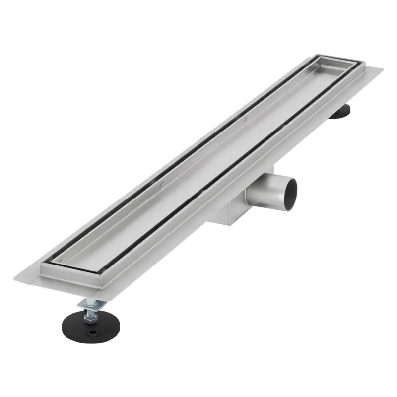 Produktbild eines Abflusses in silberner Farbe.