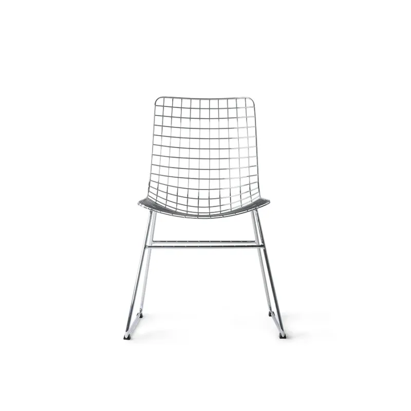 HKliving Wire Dining Chair – Metallstuhl in Chrom