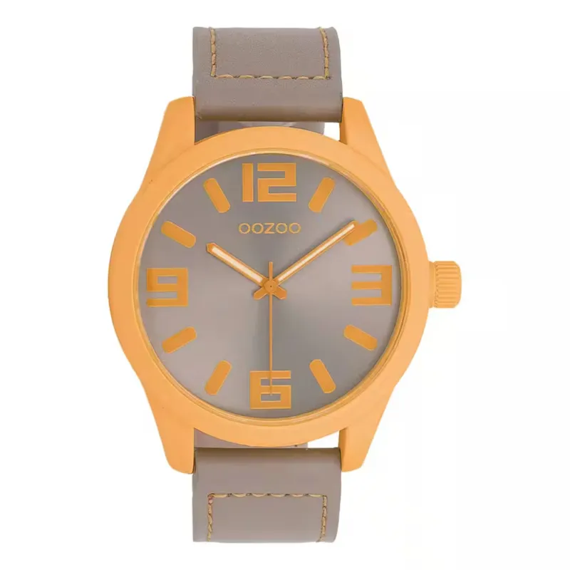 Herrenuhr Timepieces Taupe / Orange C0905 • Oozoo