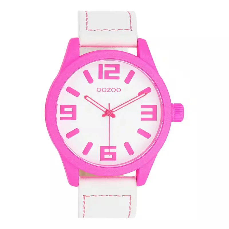 Damenuhr Timepieces Weiß / Pink C0903 • OOZOO