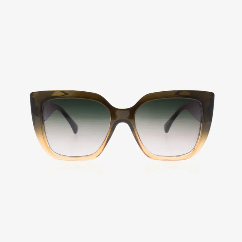 Sonnenbrille "Dunkelgrün/Hellrosa" SG012-GS – OOZOO – Ansicht 1