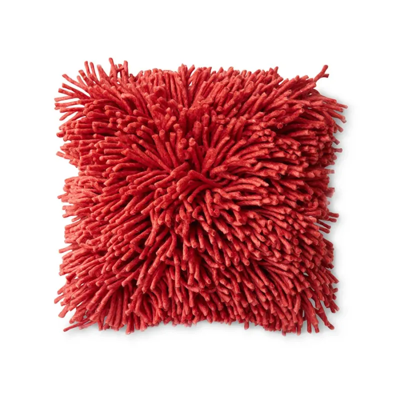HKliving Rugged Kissen – Hochflor aus Wolle, 50x50 cm