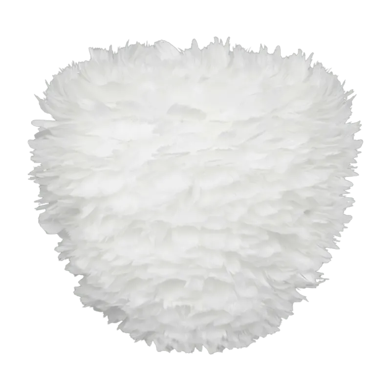 Abat-jour en plumes blanches 40 cm Eos Evia - UMAGE - The Cool Republic