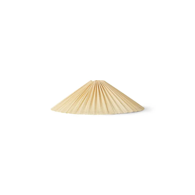 Abat-jour plissé en bambou ivoire 44x14cm Camélia - HKliving - The Cool Republic
