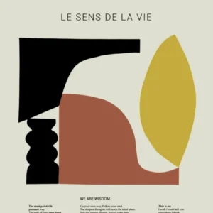 Affiche 50x70 Le sens de la vie - The Poster Club - The Cool Republic
