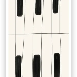 Affiche 50x70 Piano - The Poster Club - The Cool Republic