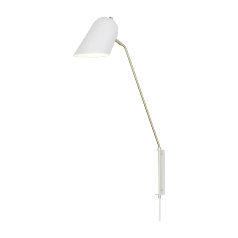 Applique avec prise blanche en laiton Cliff - Lambert & Fils - The Cool Republic