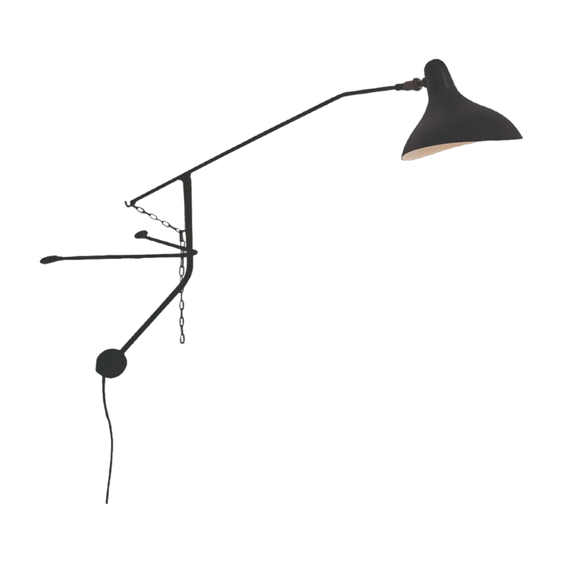 Applique avec prise en acier noir BS2 mini Mantis - DCW Editions - The Cool Republic