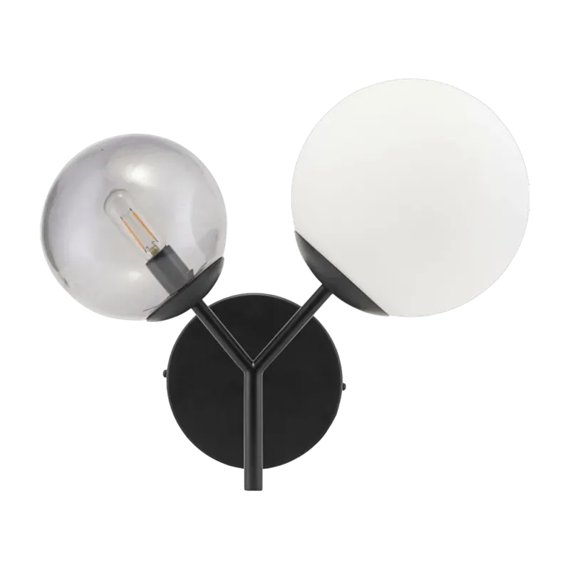 Applique avec prise en verre noire Twice - House Doctor - The Cool Republic