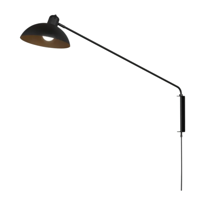 Applique avec prise graphite noir 102 cm Waldorf - Lambert & Fils - The Cool Republic