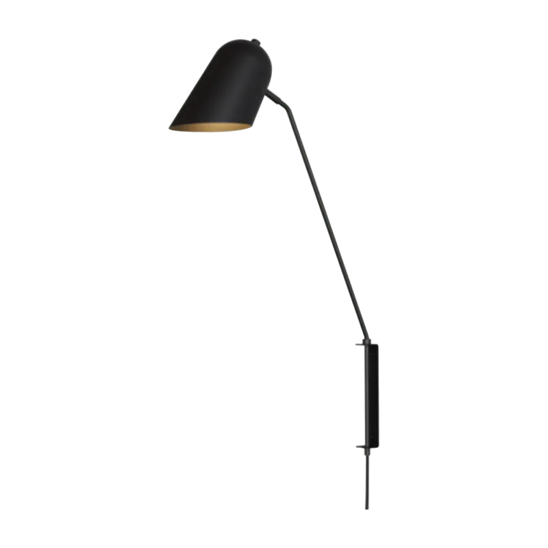 Applique avec prise graphite noir Cliff - Lambert & Fils - The Cool Republic