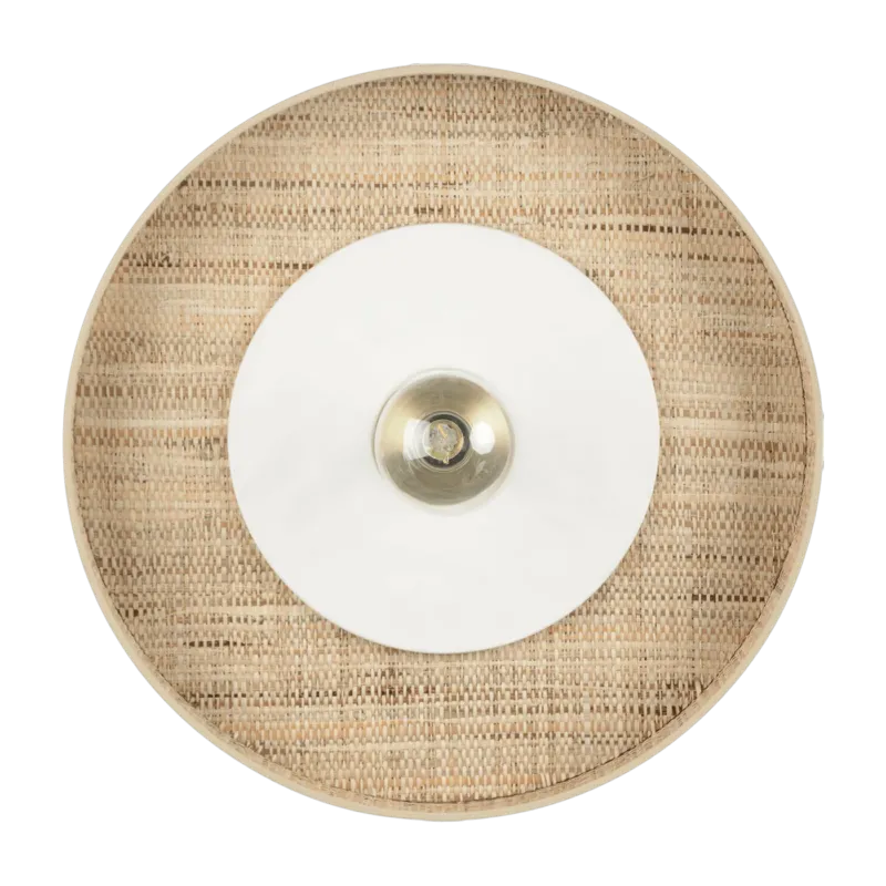 Applique cylindrique blanche 50 cm Portinatx - Market set - The Cool Republic