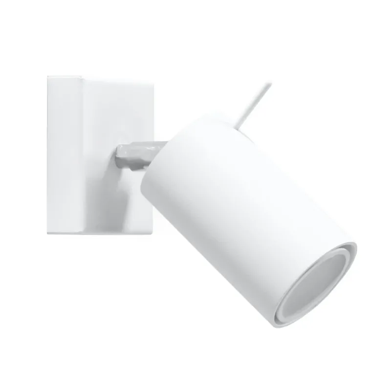 Applique en acier blanc 16x8cm Ring - Sollux - The Cool Republic