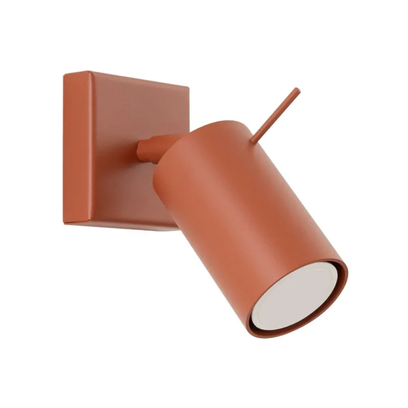 Applique en acier rouge ocre 16x8cm Ring - Sollux - The Cool Republic