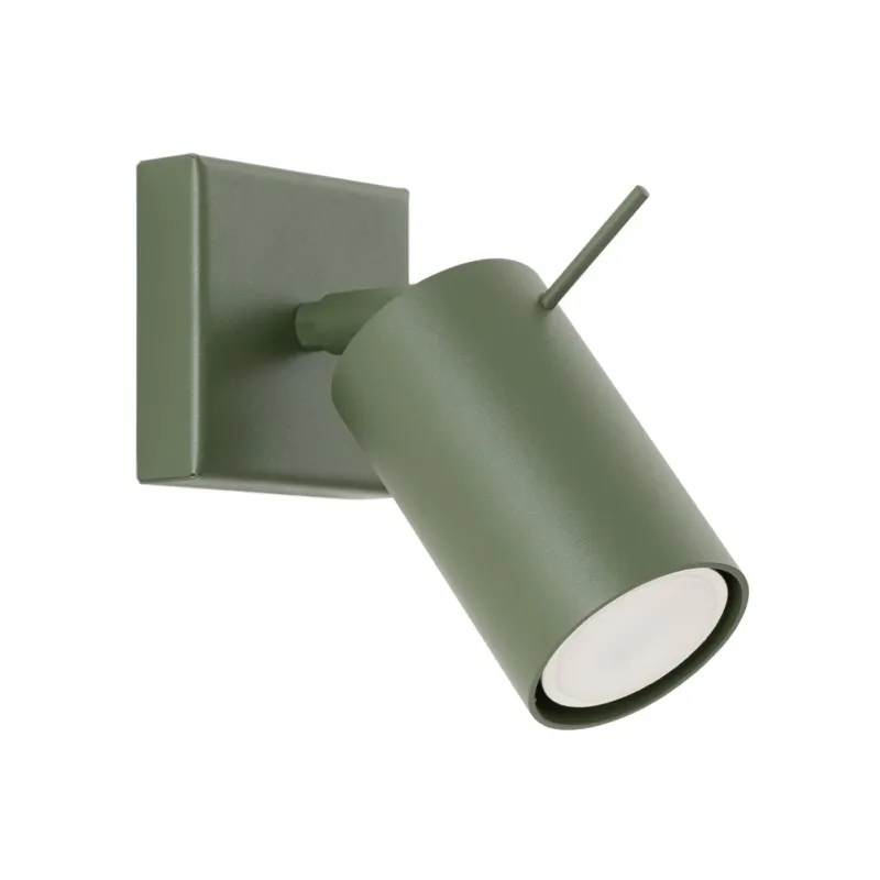 Applique en acier vert olive 16x8cm Ring - Sollux - The Cool Republic