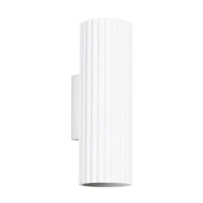 Applique en aluminium blanc 6,5x8,5x20cm Karbon 20 - Sollux - The Cool Republic