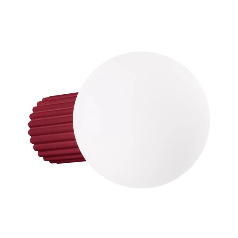 Applique en aluminium bordeaux 12x17cm Halo - Sollux - The Cool Republic