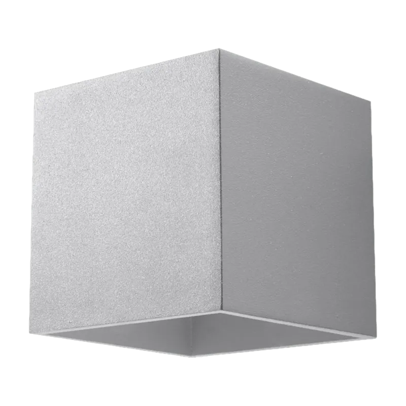 Applique en aluminium grise Quad - Sollux - The Cool Republic