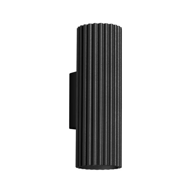 Applique en aluminium noir 6,5x8,5x20cm Karbon 20 - Sollux - The Cool Republic