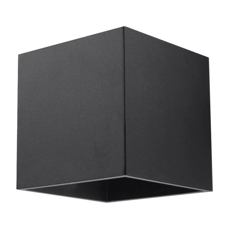 Applique en aluminium noir Quad - Sollux - The Cool Republic