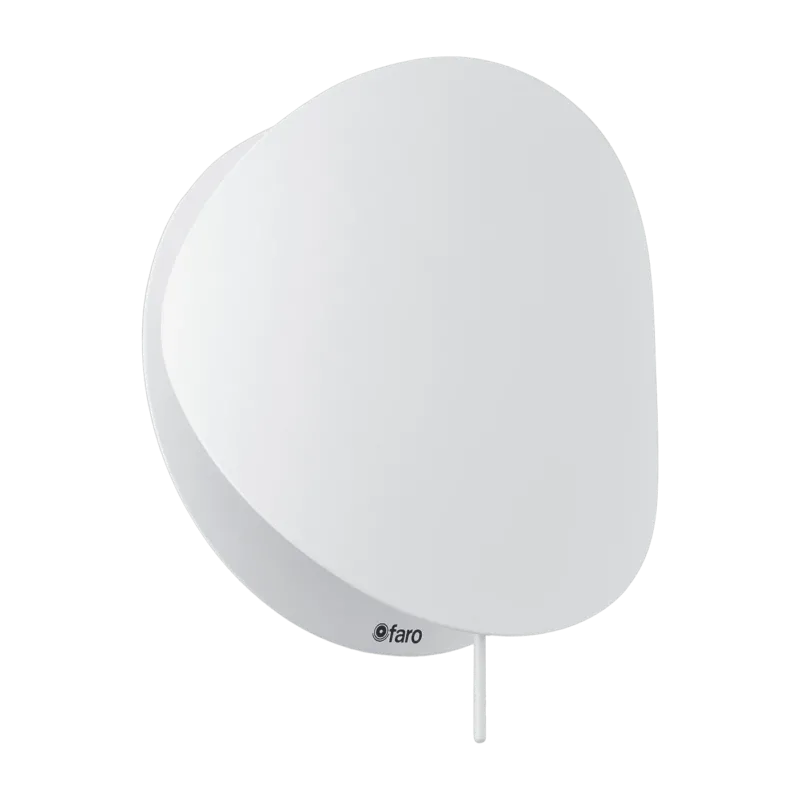 Applique en métal blanc 19cm Ovo - Faro Barcelona - The Cool Republic