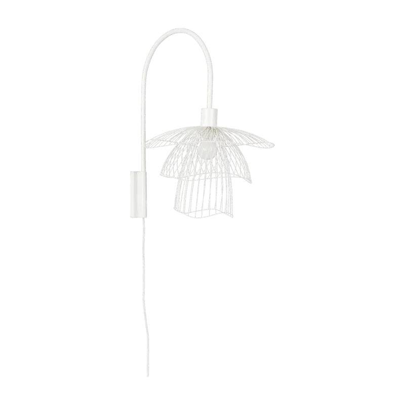 Applique en métal blanche XS Papillon - Forestier - The Cool Republic
