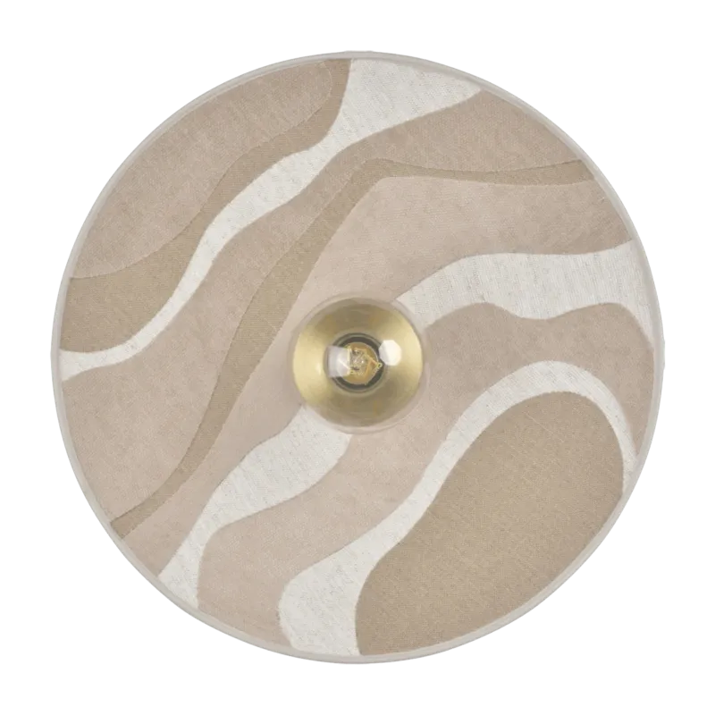 Applique en métal et en tissu beige 40 cm Sonia laudet - Market set - The Cool Republic