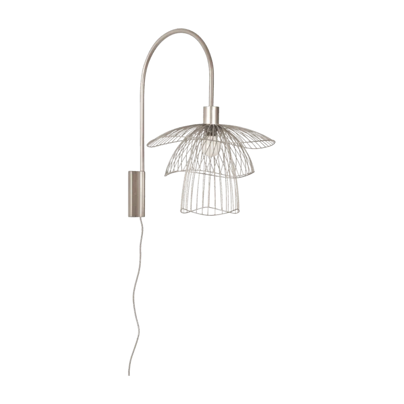 Applique en métal taupe XS Papillon - Forestier - The Cool Republic