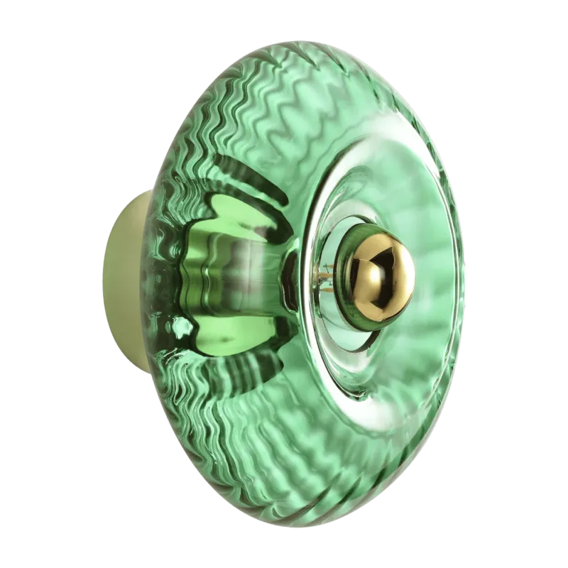 Applique en verre vert émeraude Grace - Elements Lighting - The Cool Republic