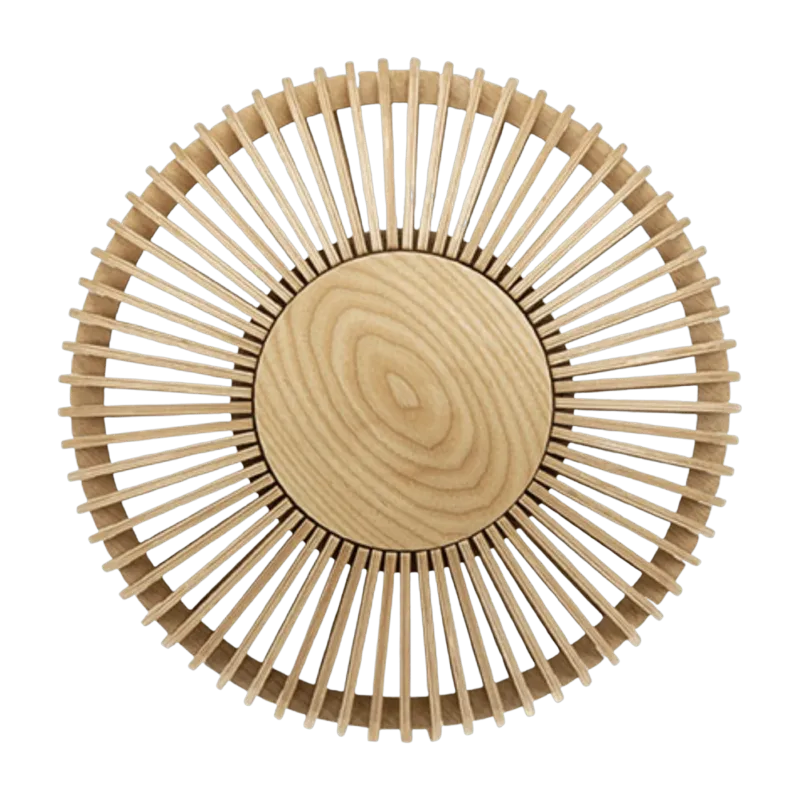 Applique murale 35 cm en chêne naturel Clava Up - UMAGE - The Cool Republic