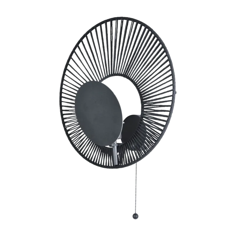 Applique murale en métal noir Oyster - Forestier - The Cool Republic