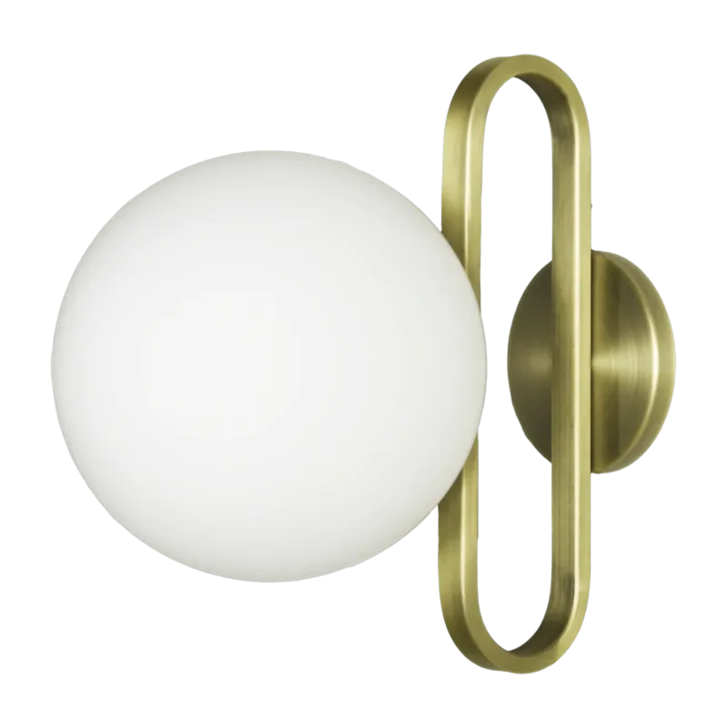 Applique pour salle de bain dorée M Cime IP44 - ENOstudio - The Cool Republic