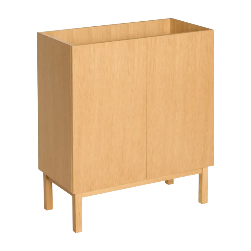 Armoire en bois de chêne naturel 80x40x90cm Ark - Hübsch - The Cool Republic
