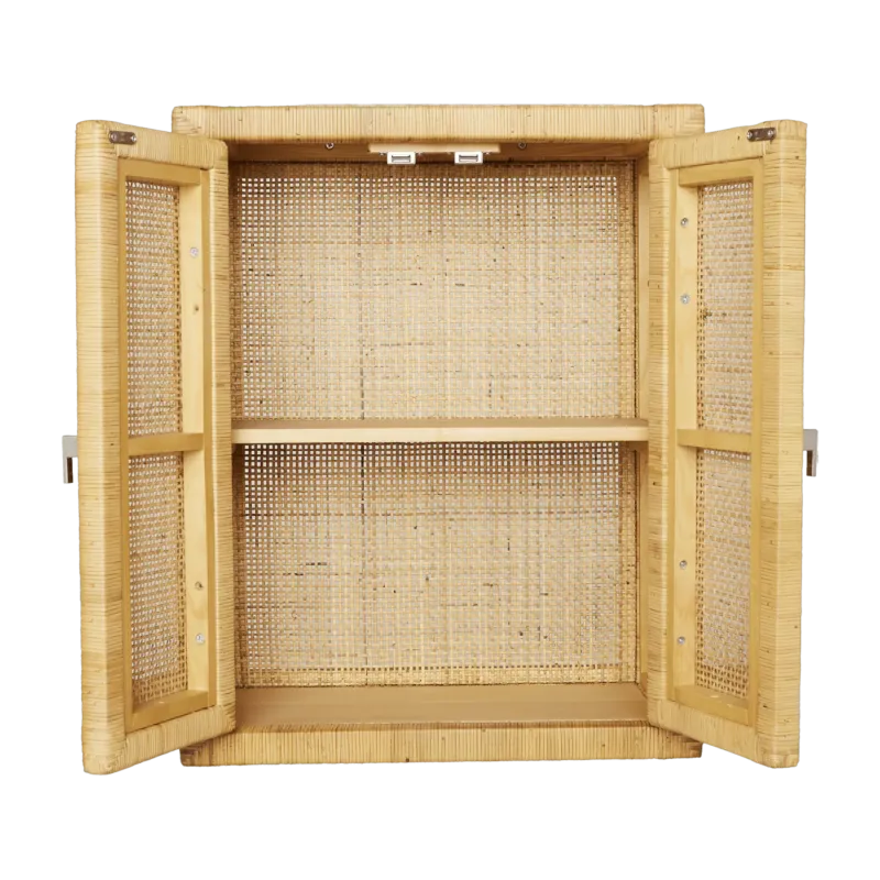 Armoire murale en rotin naturel 40 x 50 x 20 Saigon - KOK - The Cool Republic