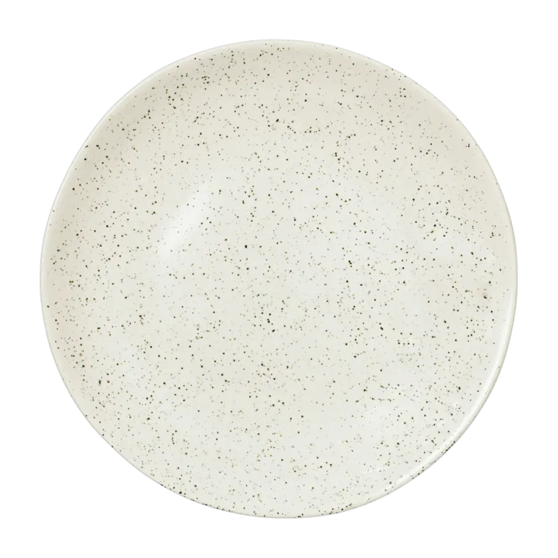 Assiette à dessert en grès crème 20 cm Nordic Vanilla - Broste Copenhagen - The Cool Republic