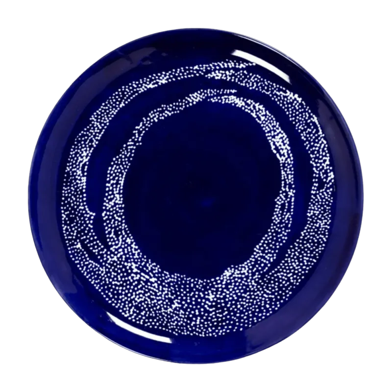 Assiette bleue Dots 26,5 cm Feast - Serax - The Cool Republic