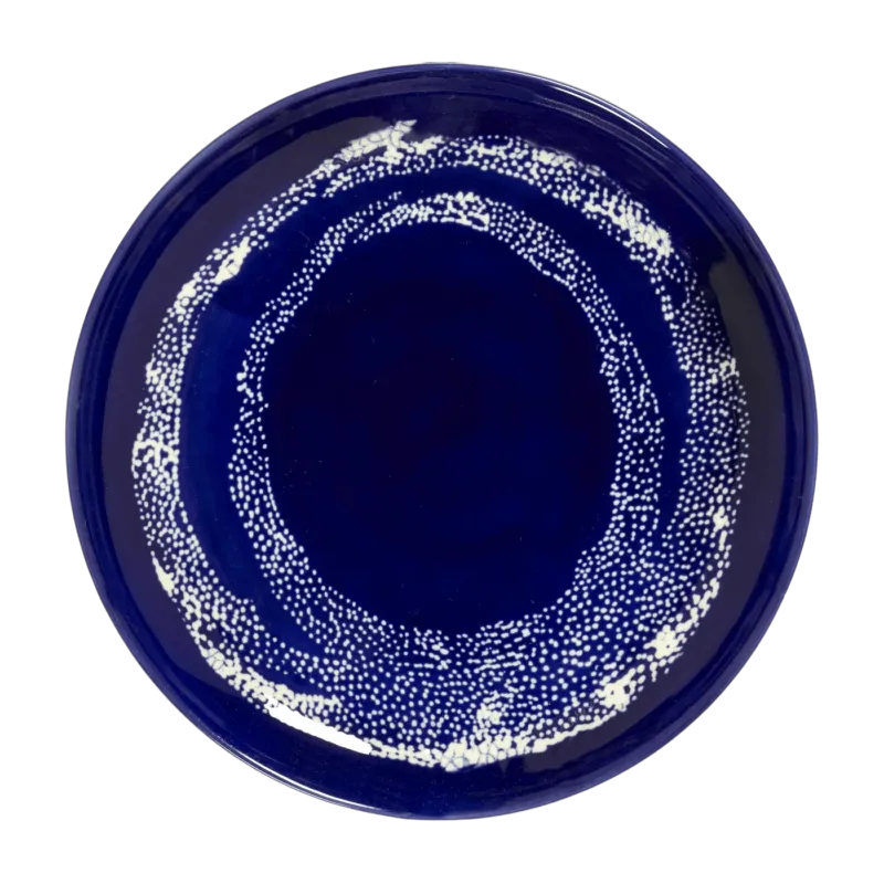 Assiette bleue Stripes 19 cm Feast - Serax - The Cool Republic