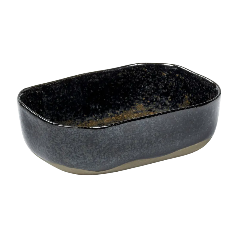 Assiette creuse 14,5 x 10,5 cm bleu foncé Merci N°6 - Serax - The Cool Republic