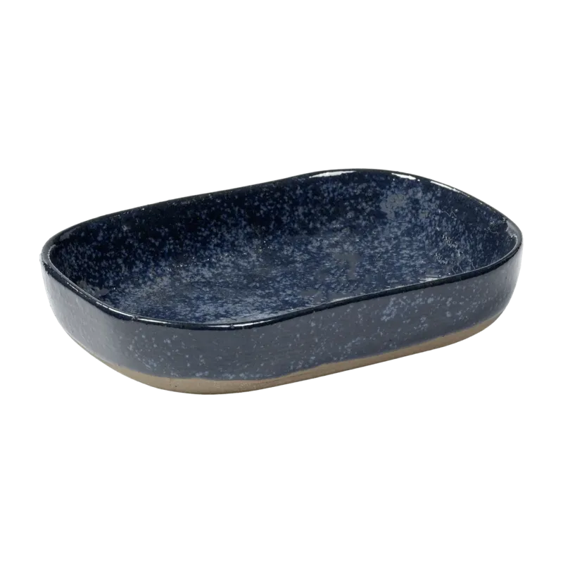 Assiette creuse 14,5 x 10,5 cm bleu gris Merci N°7 - Serax - The Cool Republic