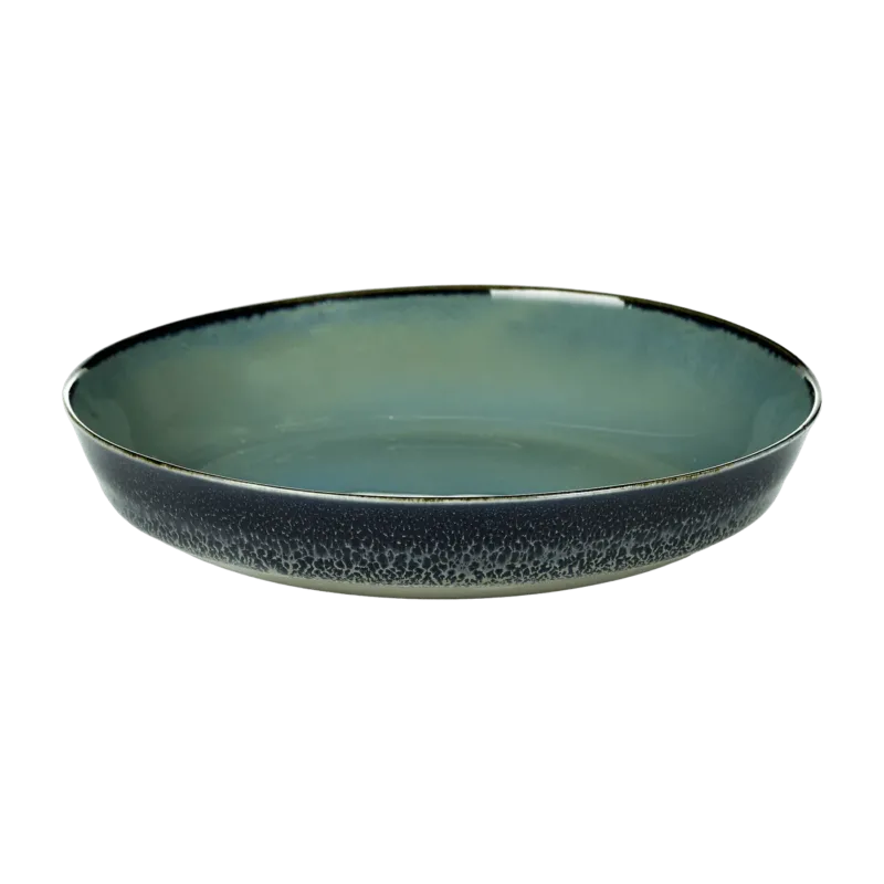 Assiette creuse en grès bleue et bleue marine 18 cm - Serax - The Cool Republic