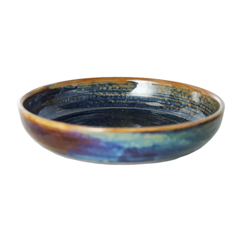 Assiette creuse M Bleu rustique - HKLIVING - The Cool Republic